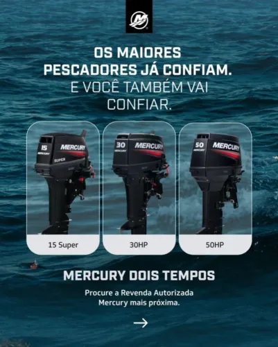Motores Mercury 15HP, 30HP, 50HP - Motor de Popa