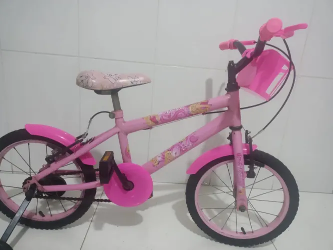 Bicicleta infantil aro 16 barbi