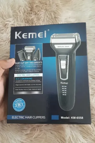 Máquina Elétrica Profissional 3 Em 1 Kemei