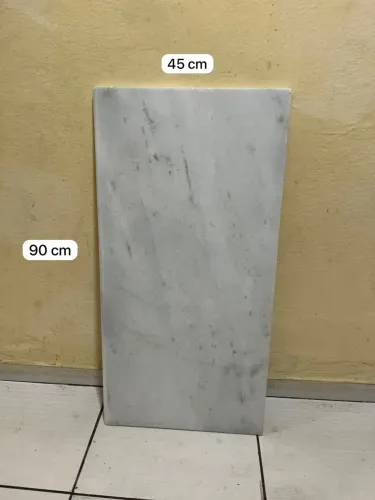 PEDRA DE MÁRMORE BRANCO - 90cm X 45cm