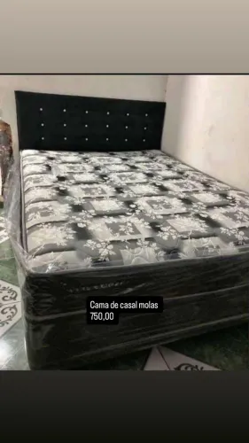 CAMA DE MOLAS COM CABECEIRA -- 750 @&!