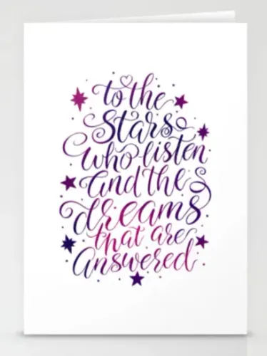 Cartão to the stars acotar Sarah J Maas frase Rhysand