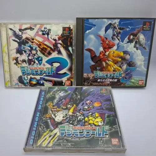 TRILOGIA DIGIMON WORLD 1, 2 E 3 JAPONESA - PLAYSTATION 1