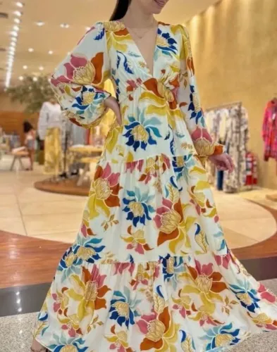 Vestido longo farm