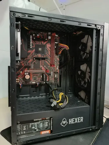 B450M + aigo AK600 + Gabinete Hexer