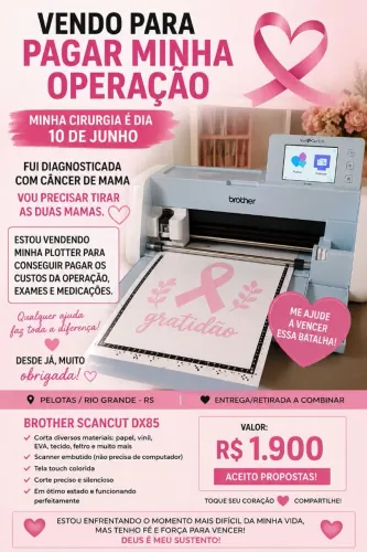 Brother ScanNCut DX85 Completa | Venda Urgente | Aceito Proposta