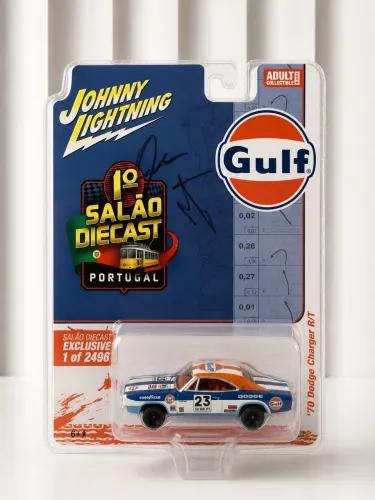 Dodger Charger R/T Salão Diecast Portugal Autografado