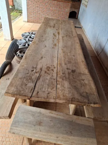 Mesa rústica madeira maciça