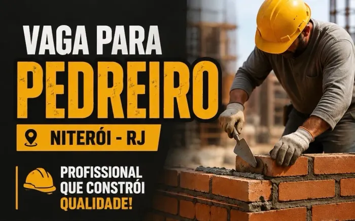 Vaga para Pedreiro - Niterói
