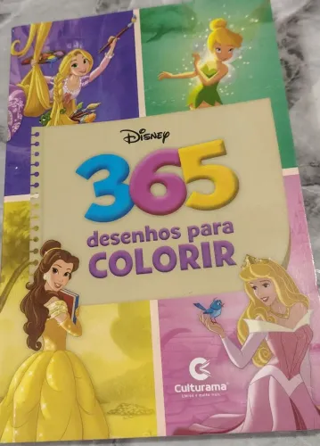 livro de colorir 365 desenhos princesas disney