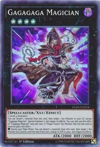 Yugioh!!! Gagagaga Magician LED6-PT034 Super Rare