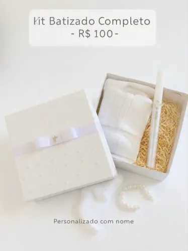 Vela batizado personalizada