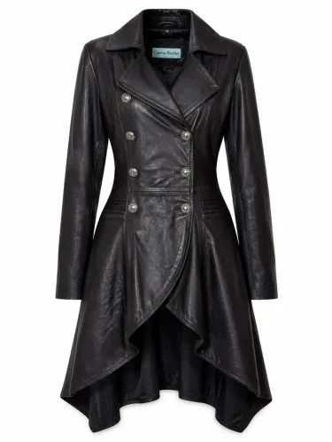 Casaco trench coat de couro legítimo importado de Londres. 