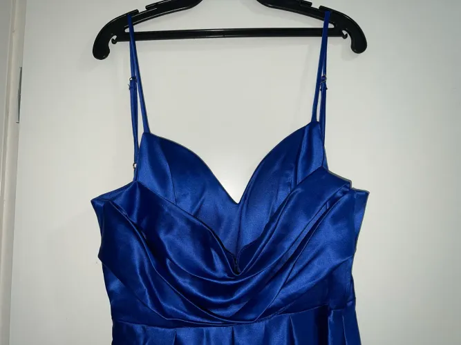 Vestido longo azul