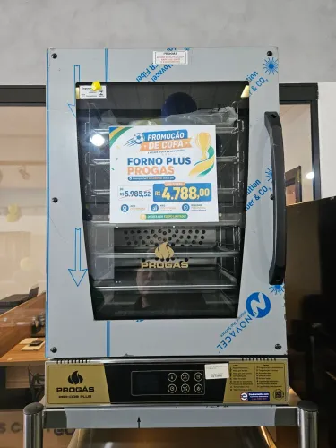 forno turbo elétrico com vapor 8 formas
