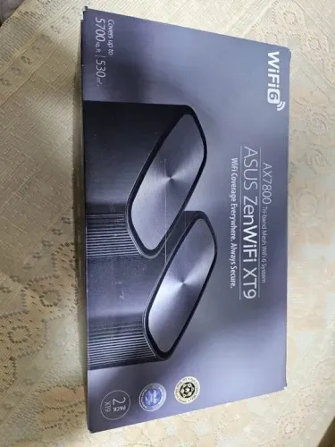 Sistema WiFi de malha WiFi 6 de banda tripla ASUS ZenWiFi XT9 AX7800 (KIT com 2)