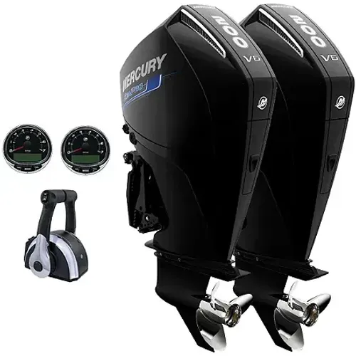 Parelha Mercury 200HP SEA PRO - Motores Novos