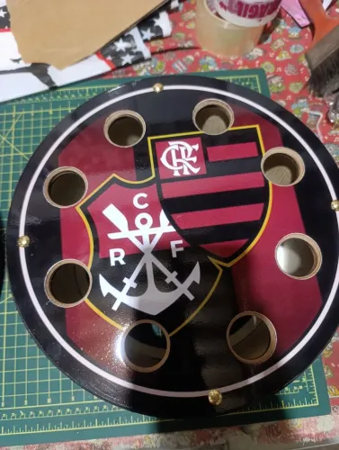 Original Pipa carretilha de madeira catraca 30CM 