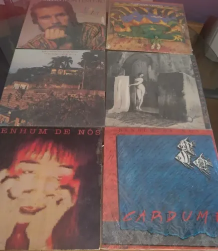 Discos de vinil (6 álbuns nacionais)