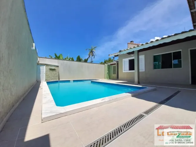 Casa para Locação em Peruíbe, Parque Daville, 3 dormitórios, 1 suíte, 1 banheiro, 3 vagas