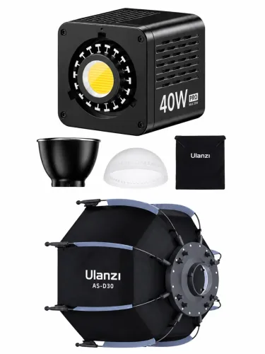 Led Ulanzi 40W + SoftBox + Fonte