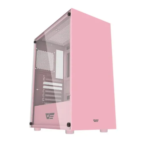 Gabinete Gamer Aigo Darkflash Dk100, Mid-tower, Lateral de Vidro - Rosa (Novo e Lacrado)