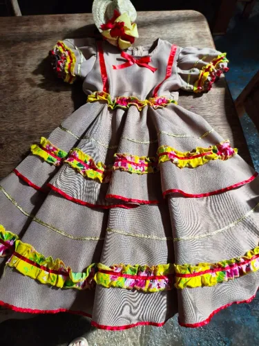 Vestido Maria bonita cangaceira junina