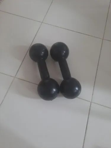 PAE DE HALTER EMBORRACHADO 10KG+10KG