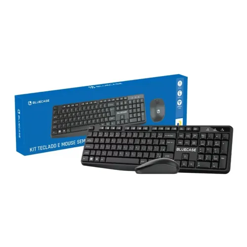 KIT MOUSE E TECLADO SEM FIO - BLUECASE NOVO