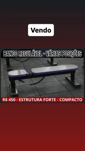 Banco regulável multifuncional