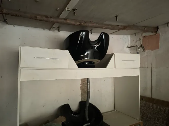 Bancada para salão com Cuba de porcelana