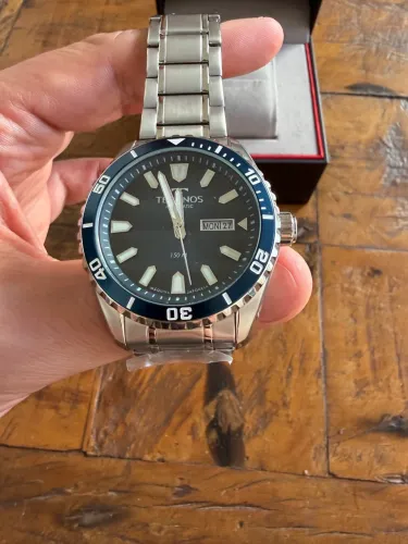 Relógio Technos Diver Azul Automático 