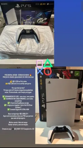 ? OPORTUNIDADE PS5 DIGITAL 825GB ?