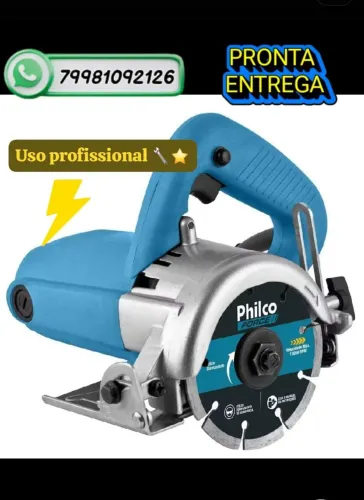 Serra Mármore maquita Philco Force13000RPM 1500W, uso profissional, original