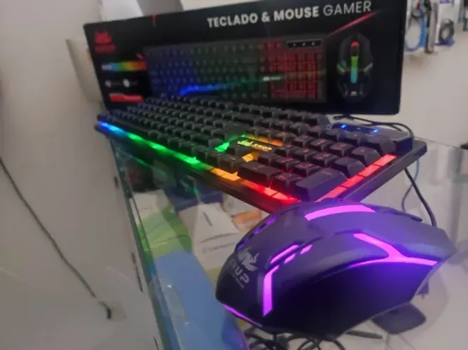 Kit teclado e mouse gamer - Novo 