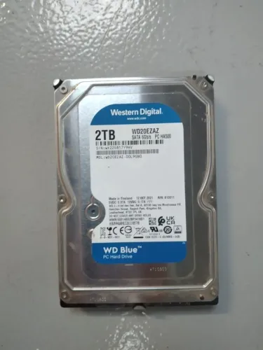 HD Western Digital Blue 2TB SATA 3.5" - Excelente para Armazenamento e Backup