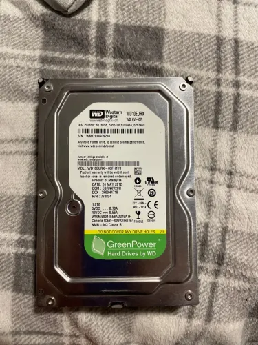 HD Western Digital 1TB WD10EURX - SATA
