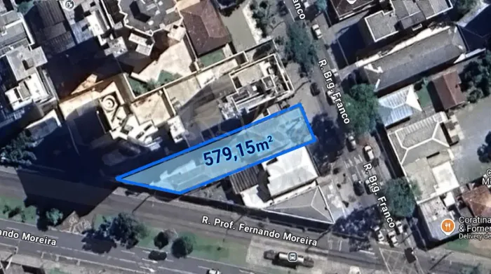 TERRENO ZR4 DE 579M² COM DUPLA FRENTE NAS MERCÊS