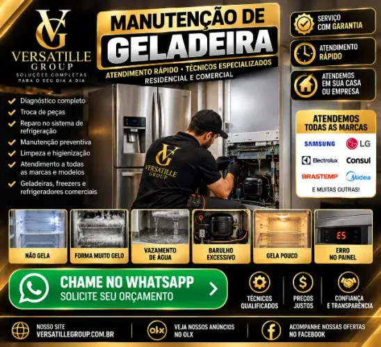 MANUTENÇÃO E CONSERTO DE GELADEIRAS