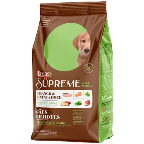 Ração de cachorro Quatree filhote 15kg fechada