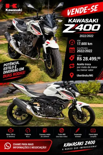 Vendo ou troco kawasaki Z400