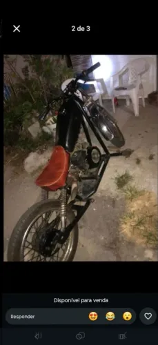 Vendo moto custom feita no quintal r$ 2000