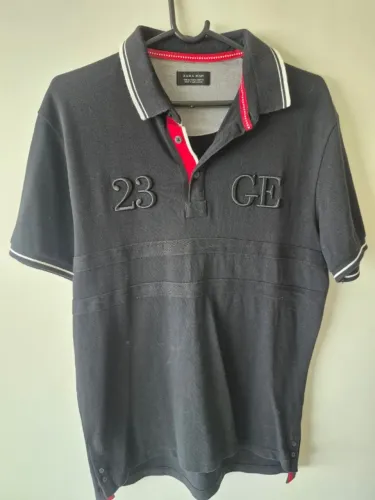 Camisa Polo Zara Man Bordada