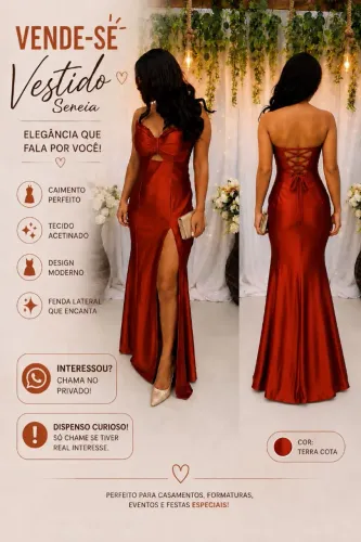 Vestido Terra Cota