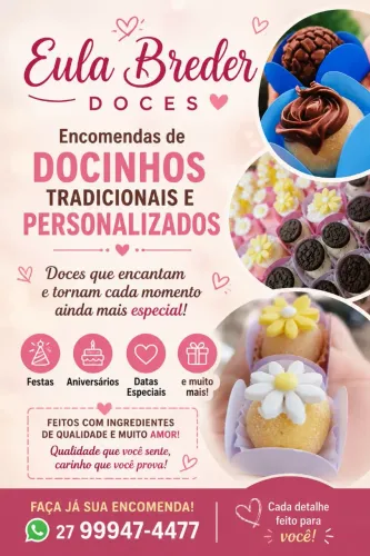 Docinhos tradicionais e personalizados