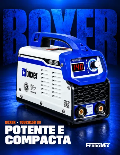 Máquina solda inverter Touch 150 BV - Profissional Boxer - Parcela em até 10x