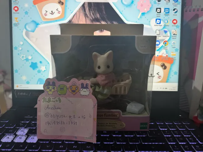 Mamãe gato primavera - sylvanian families