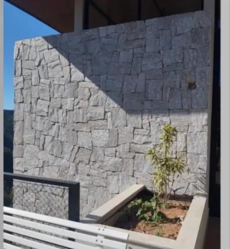 Pedra madeira branca premium
