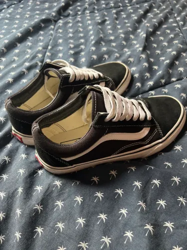 Tênis Vans Old Skool Clássico Black White tamanho 36