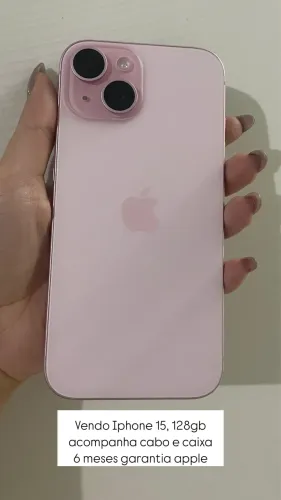 iphone 15 128GB ROSA 87% *ACEITO PROPOSTA*